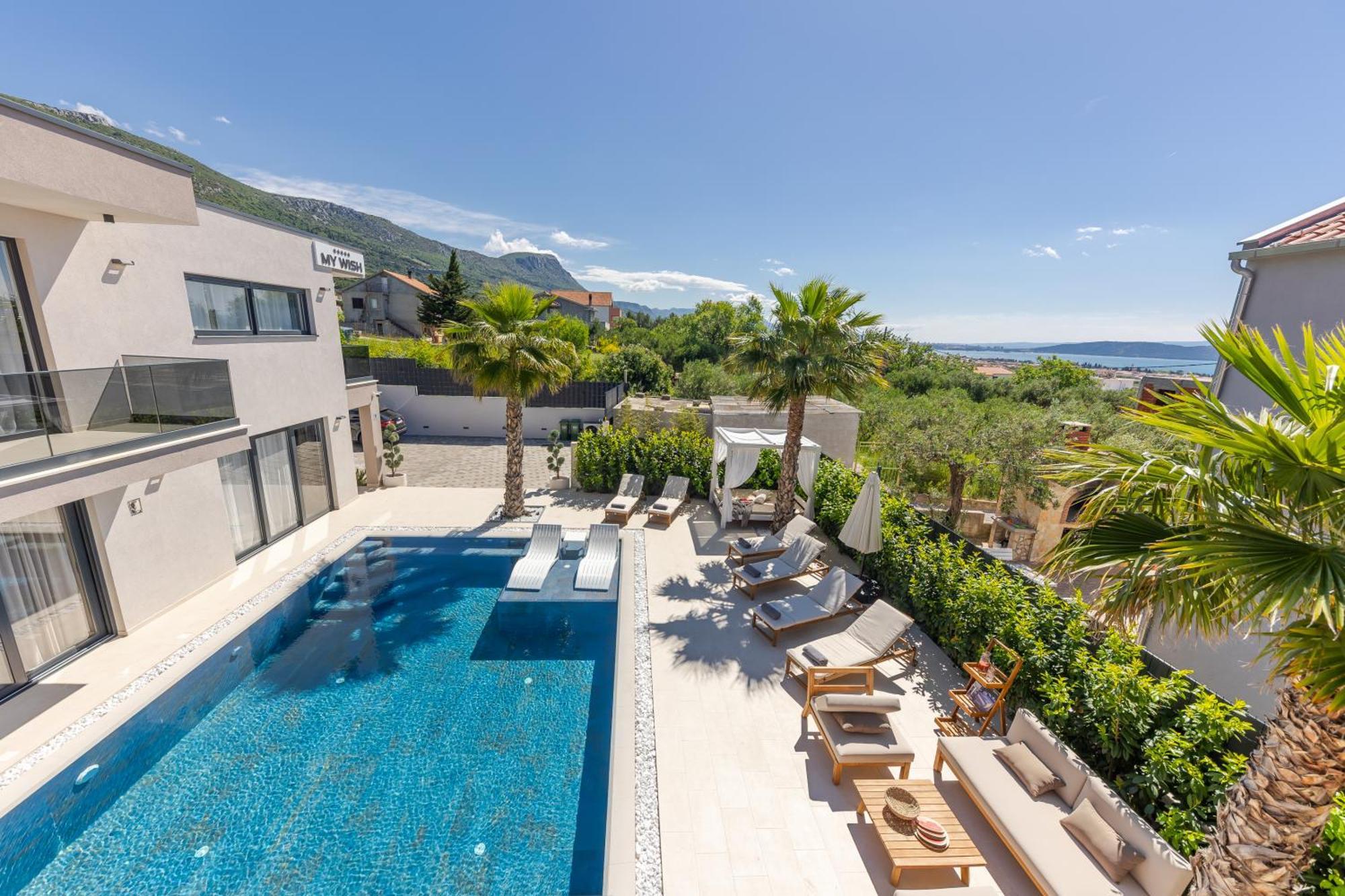 Luxury Villa My Wish With Pool Kaštel Stari Esterno foto